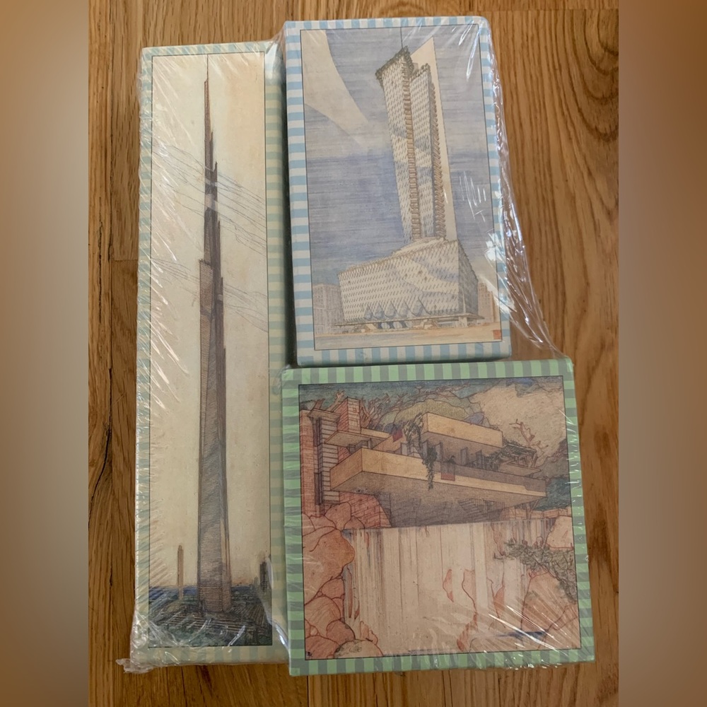 New! Three Frank Lloyd Wright Gift Boxes